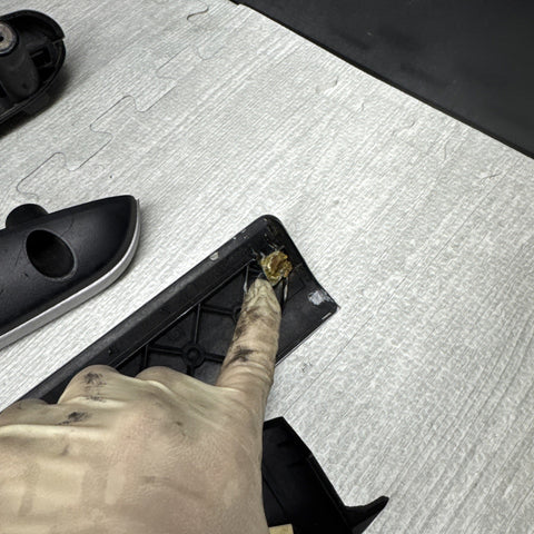 01-06 BMW E46 M3 Convertible Interior Armrests Trim Set Brushed Aluminum *Notes*