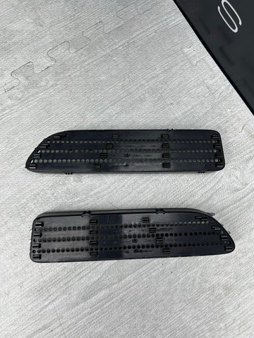 01-06 BMW E46 M3 Fender Vent Grilles Grills Trims Chrome OEM No Emblems