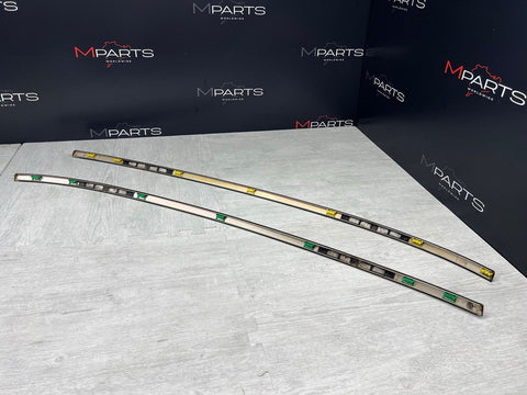 BMW E46 330CI M3 325CI Roof Rails Moldings Trims Titanium Silver Pair Coupe OEM