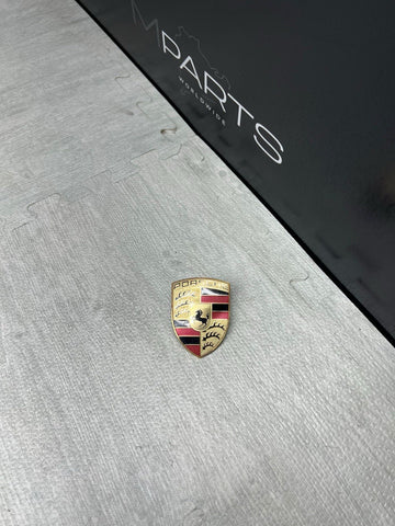 PORSCHE MACAN 991 CAYENNE PANAMERA FRONT HOOD EMBLEM LOGO OEM GENUINE