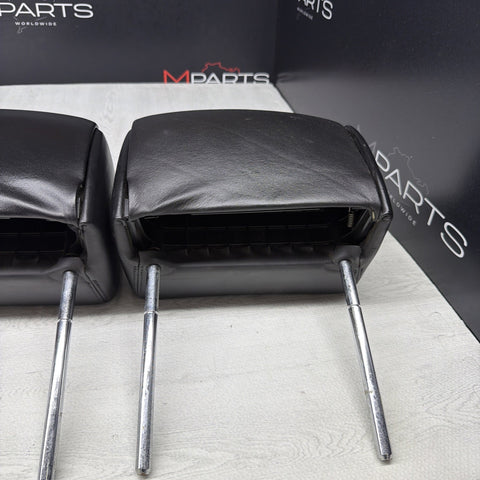 2001-2006 BMW E46 M3 Convertible Black Rear Headrests Head Rests Pair