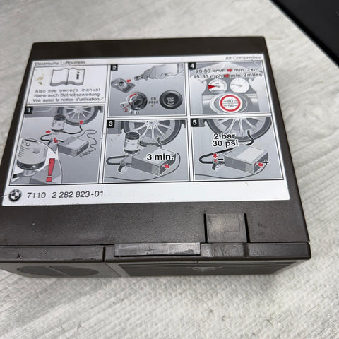 2008-2013 BMW M3 E90 E92 Emergency Tire Kit Compressor Air Pump OEM 71102282823