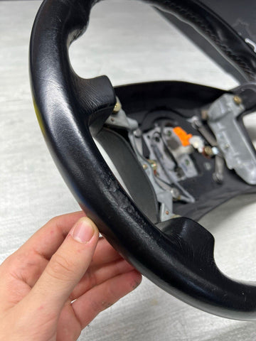 96-99 BMW E36 M3 M-TECH 4-SPOKE LEATHER STEERING WHEEL OEM