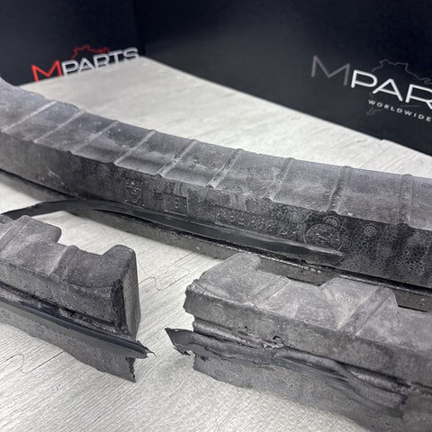 02-06 BMW E46 M3 Front Bumper Rebar Styro Foam Support Complete / Separated