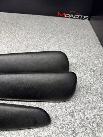 01-06 BMW E46 M3 Convertible Door Upper Arm Rest Armrest Pads Black *1 Rear Tab