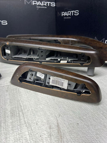 01-06 BMW E46 M3 Convertible Interior Armrests Trim Set Titan Shadow Grey