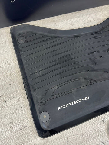 Genuine OEM Porsche 4 Piece All Weather Floor Mats for 2018-2023 Macan