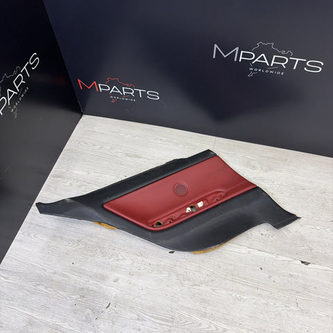 BMW 01-06 E46 M3 COUPE LEFT REAR QUARTER INTERIOR TRIM PANEL IMOLA RED *Notes*