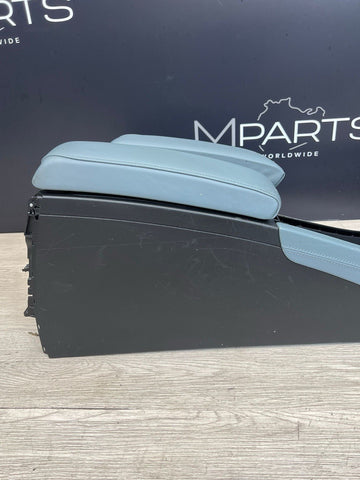 08-13 BMW E90 E92 E93 M3 Center Console Extended Leather Silverstone Palladium
