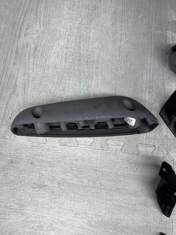 01-06 BMW E46 M3 Convertible Interior Armrests Trim Set Titan Shadow Grey + Pads