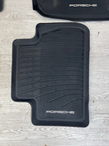 Genuine OEM Porsche 4 Piece All Weather Floor Mats for 2018-2023 Macan