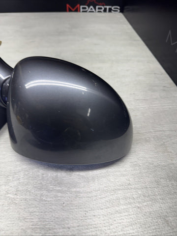 01-06 BMW E46 M3 Side View Door Mirrors Pair Steel Gray  *Notes*