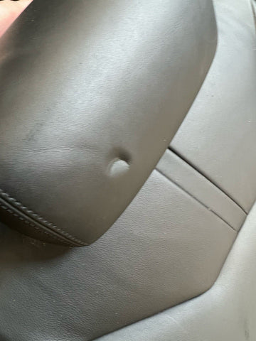 BMW E92 M3 08-13 Coupe Rear Seat Back Rest Cushion Black Leather Backrest