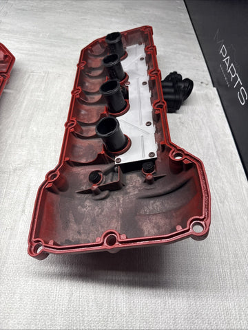 2008-2013 BMW E90 E92 E93 M3 S65 V8 Valve Covers Pair LH RH 7838268 7838267 Red