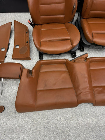 01-06 BMW E46 M3 Convertible Interior Front Rear Heated Seats Cinnamon Complete