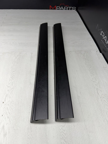 OEM BMW 98-02 Z3 M Z3M Coupe Interior Door Sill Cover Covers Trims Pair Black