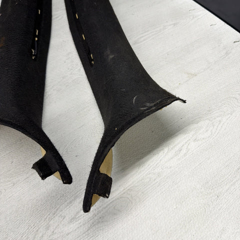 2001-2006 BMW M3 E46 Coupe Front Left Right A Pillar Trim Cover Black OEM
