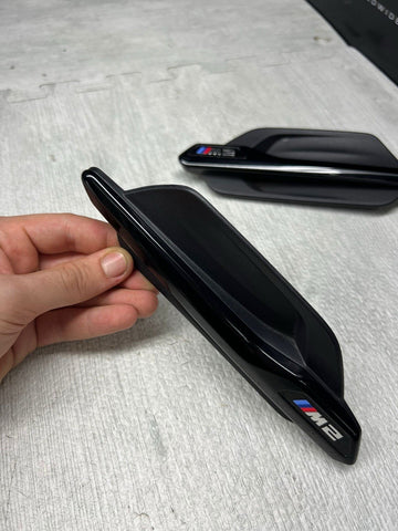 Genuine BMW F87 M2 Gloss Black Side Fender Grilles