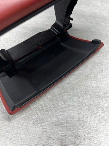 13-16 BMW F10 M5 FRONT CENTER CONSOLE ARMREST MERINO RED / SAKHIR ORANGE LEATHER