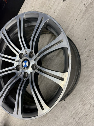 08-13 OEM BMW E90 E92 E93 M3 Rear 19” Wheel Rim Style 220M Silver 19x9.5 ET23