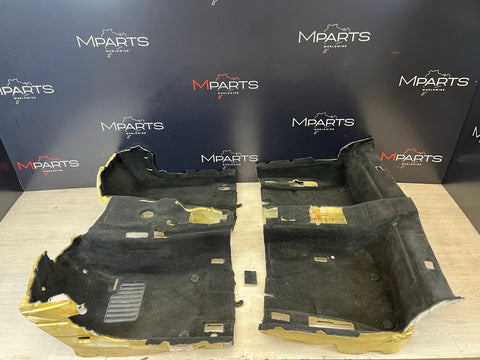 01-06 BMW E46 M3 Convertible Front & Rear Black Floor Carpets Interior OEM