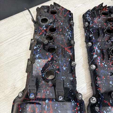 2008-2013 BMW E90 E92 E93 M3 S65 V8 Valve Covers Pair LH RH 7838268 7838267