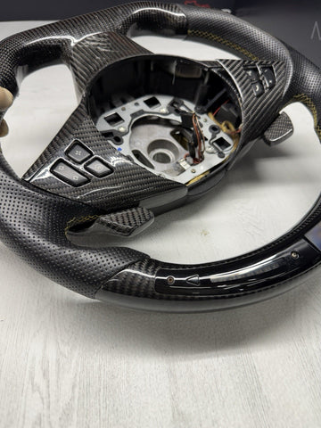 BMW E60 E63 E64 M5 M6 06-10 SMG Steering Wheel Carbon Fiber LED Performance