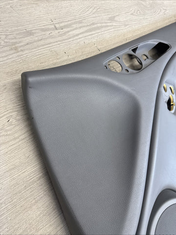 01-06 BMW E46 M3 PASSENGER RIGHT SIDE DOOR PANEL CARD DOVE GREY GRAY OEM