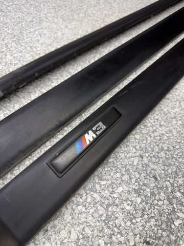 1992-1998 BMW E36 M3 Sedan Black Door Mouldings Trims OEM