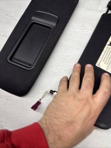 08-13 OEM BMW E92 328 335 M3 Coupe Sun Visors Black Felt