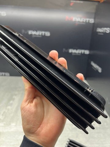 01-06 BMW E46 M3 Gloss Black Fender Vents Grilles Grills Trims NO EMBLEMS