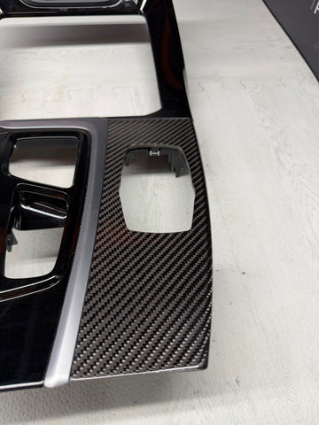 18-21 BMW F97 X3 M G01 X3 Competition Center Console Trim Cover Carbon Fiber OEM