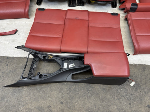 07-13 BMW E93 335 Convertible Original Coral Red Interior Seats Complete