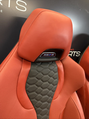20-25 BMW G06 F96 X6M Original Sakhir Orange Interior Seats Complete