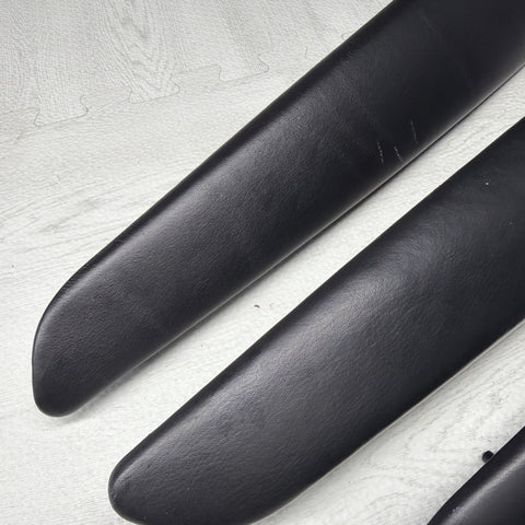 01-06 BMW E46 M3 Convertible Door Upper Arm Rest Armrest Pads Black *Notes*