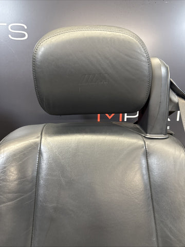 01-06 BMW E46 M3 Convertible Interior Front Heated Seats Black