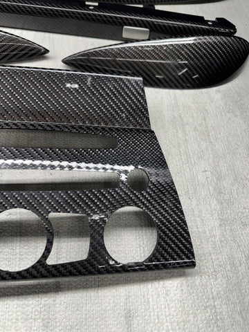 06-07 OEM BMW E63 E64 M6 Front Rear Door Dash Center Console Carbon Trim *Notes*