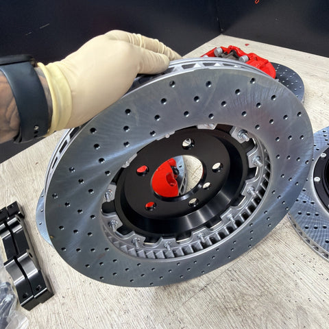 NEW 95-99 BMW E36 M3 BREMBO Big Brake Kit Red Calipers Rotors Set Plug & Play