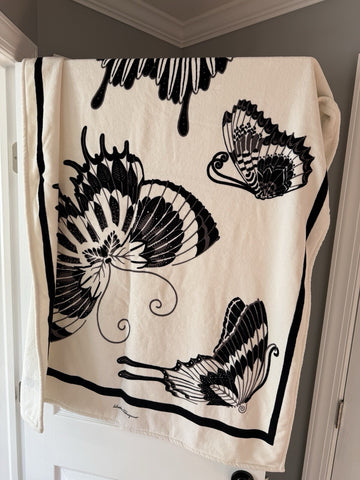 Salvatore Ferragamo Beach Towel Telo Butterfly 327917/001