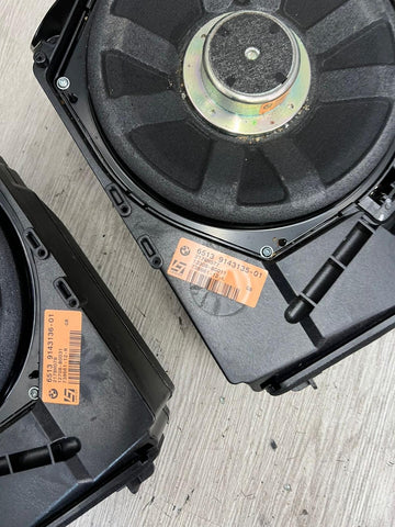 BMW 335 2008 E90 E92 Front Right & Left Under Seat Subwoofer Set 6513-9143136-01