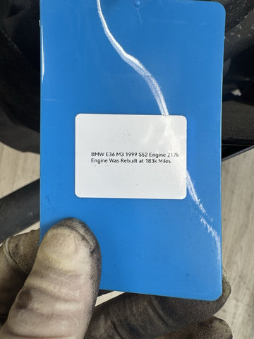 1999 BMW E36 S52 Engine Motor 217k Miles Rebuilt Complete