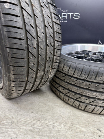 18" Gloss Black PSR Wheels Rims 18x9 ET45 BMW E46 M3 5x120 Square LM style