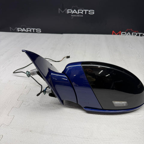06-10 BMW E63 E64 M6 Left Side View Mirror Auto Dimming Interlagosblau OEM