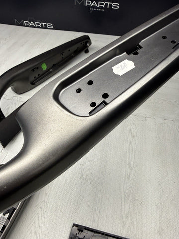 01-06 BMW E46 M3 Convertible Interior Armrests Trim Set Titan Shadow Grey