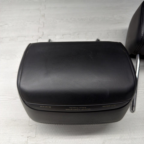 2001-2006 BMW E46 M3 Convertible Black Rear Headrests Head Rests Pair 64k Miles