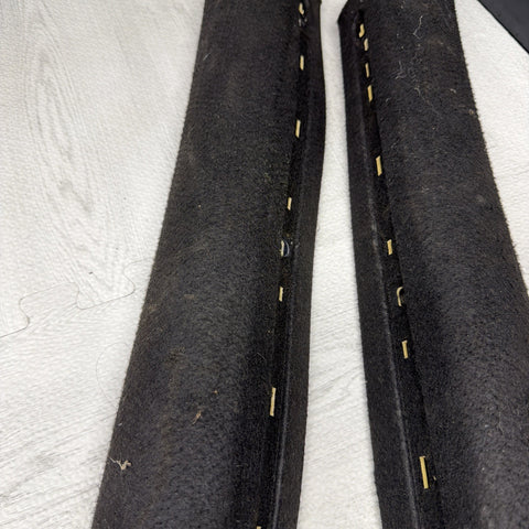 2001-2006 BMW M3 E46 Coupe Front Left Right A Pillar Trim Cover Black OEM