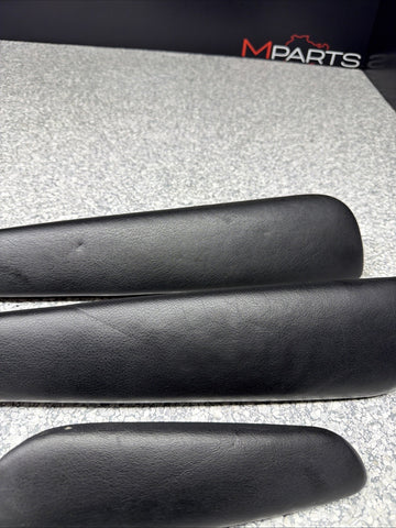 01-06 BMW E46 M3 Convertible Door Upper Arm Rest Armrest Pads Black *1 Rear Tab