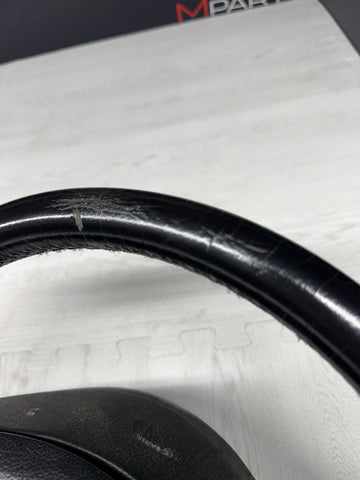 1996 - 2002 BMW E36 Z3 M M3 Leather Steering Wheel Black 3 Spoke 32342229487 OEM