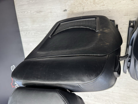 01-06 BMW E46 M3 Coupe Interior Front Seats Black heated Powered *Bent*
