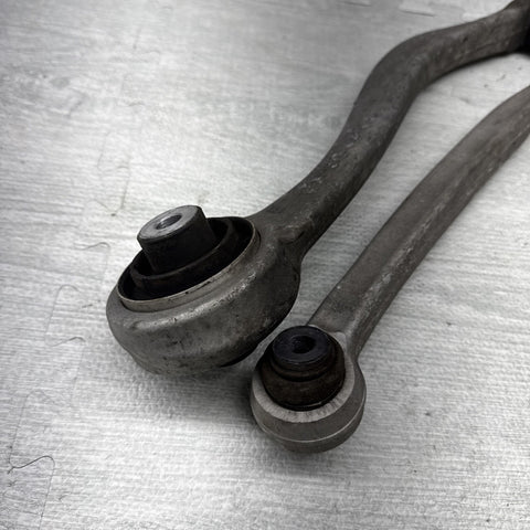 BMW 2004-2010 E60 M5 FRONT RIGHT PASSENGER LOWER UPPER WISHBONE CONTROL ARM OEM